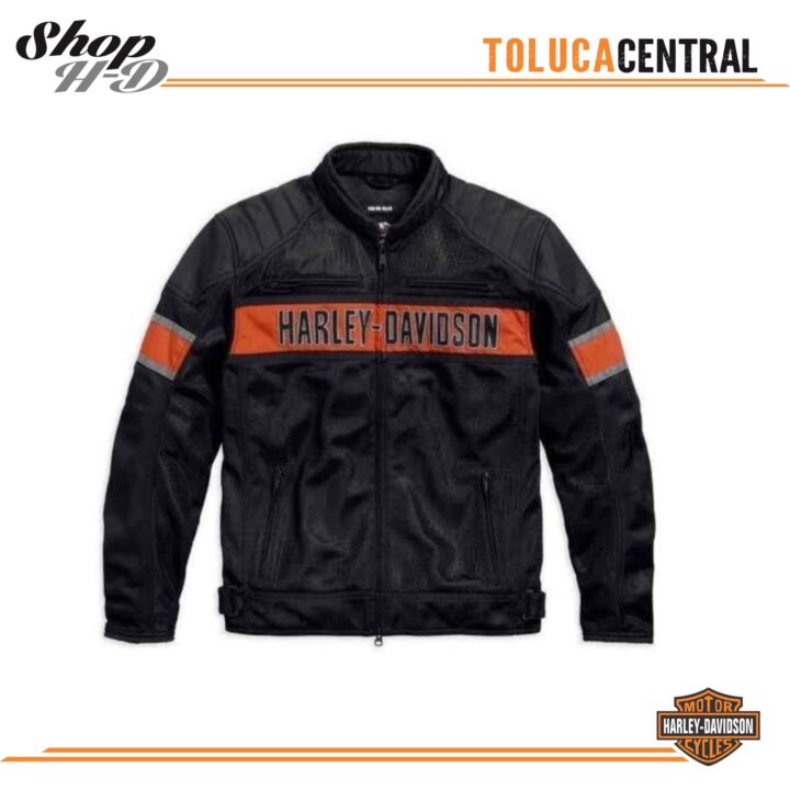 Harley-Davidson® Men's Trenton Colorblocked Mesh Riding Jacket