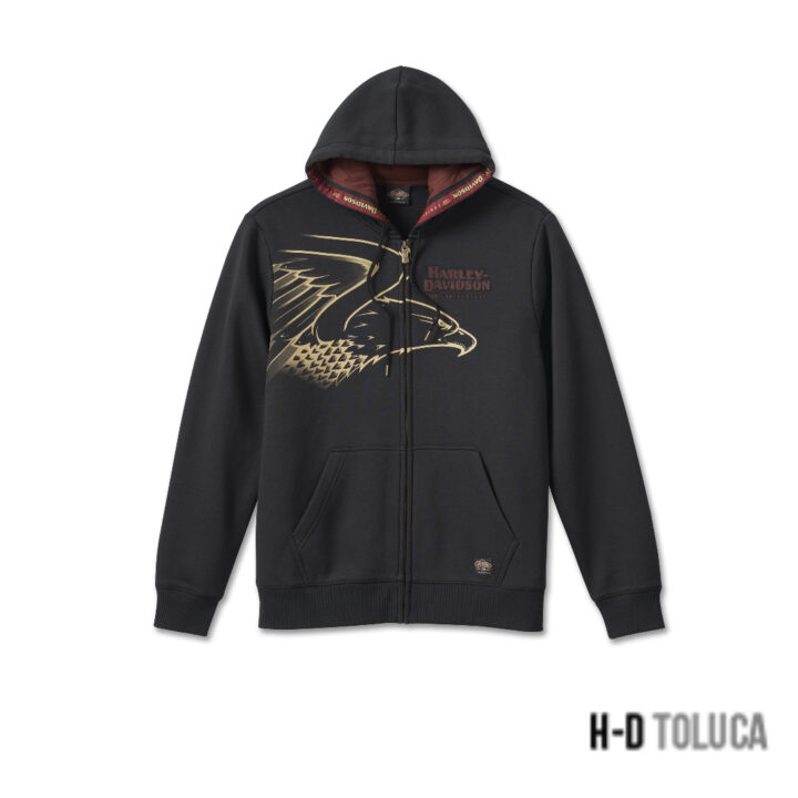 Men's 120th Anniversary Zip-Up Black Hoodie