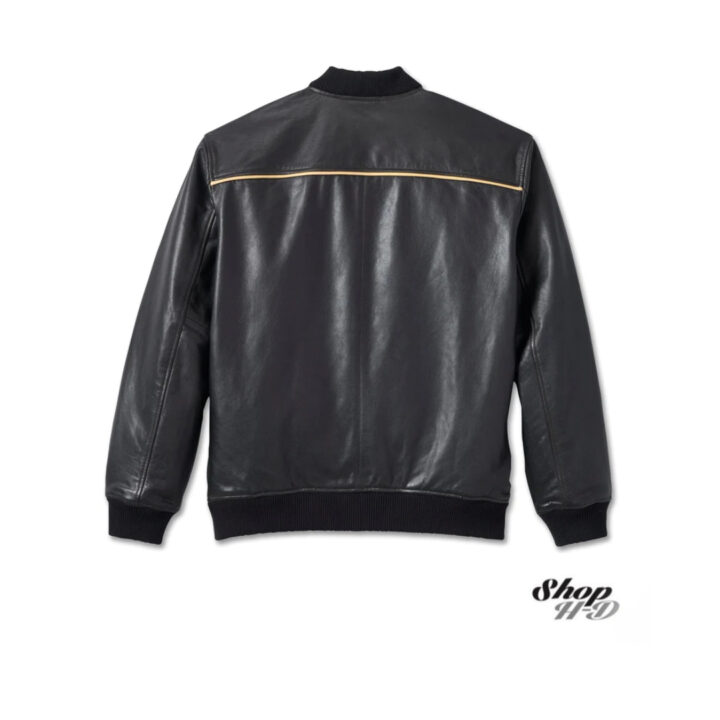 Harley-Davidson Men's 120th Anniversary Leather Bomber Jacket - Imagen 2