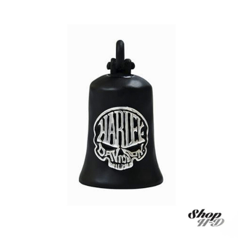 HarleyDavidson Calavera Skull Ride Bell Bar & Shield on Back Matte