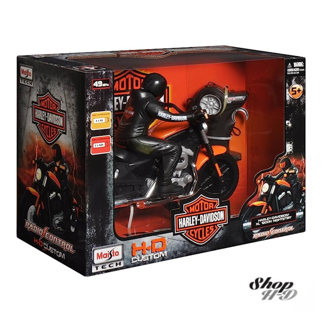 Harley-Davidson XL 1200N Nightster - Motocicleta con control de radio, naranja