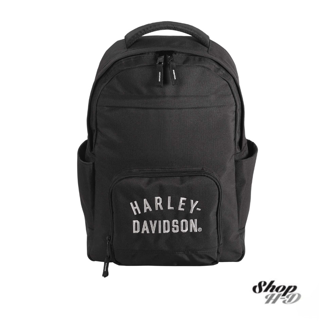 Mochila de poliéster resistente al agua Harley-Davidson® Rugged Twill - Negro