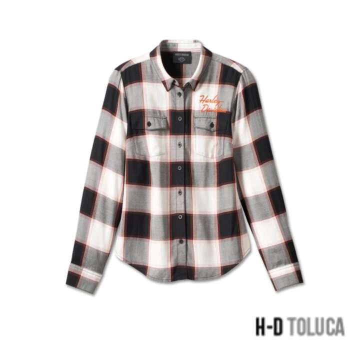 CAMISA DE CUATROS CON LOGO CLÁSICO PARA MUJER