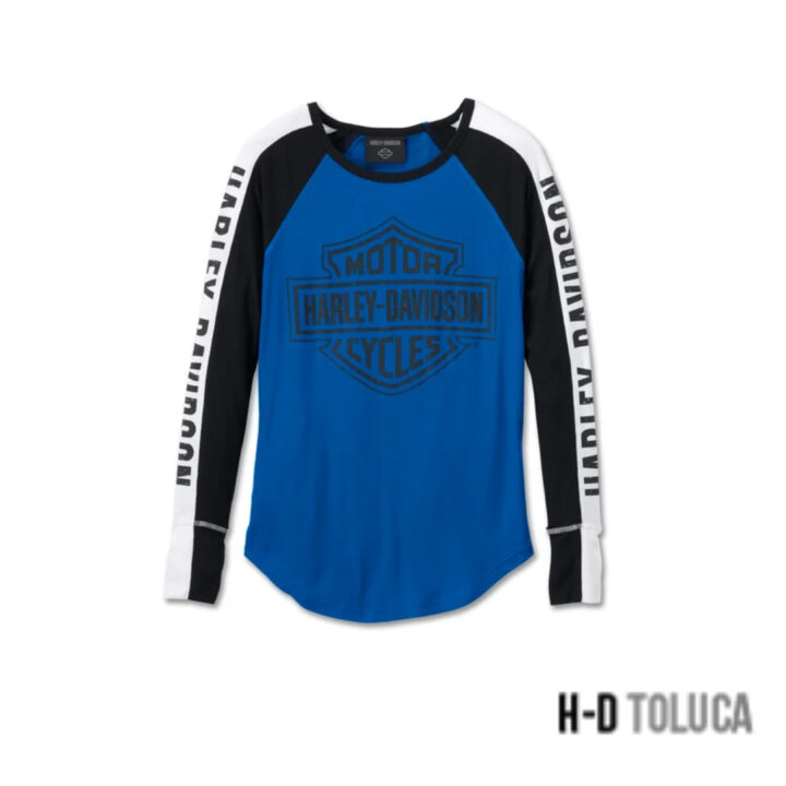 BLUSA TOP DE PUNTO ACANLADO AUTHENTIC BAR & SHIELD PARA MUJER