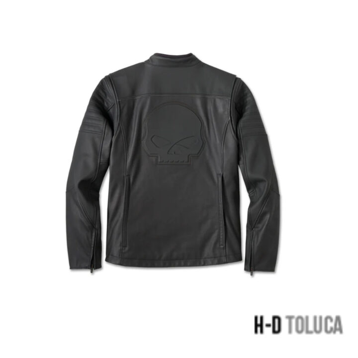 CHAQUETA DE CUERO CON ESTAMPADO DE WILLIE G PARA HOMBRE - Imagen 2