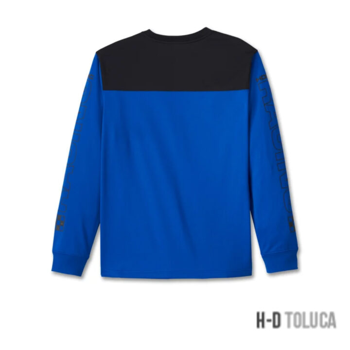 CAMISETA DE CARRERAS DE MANGA LARGA AZUL PARA HOMBRE - Imagen 2