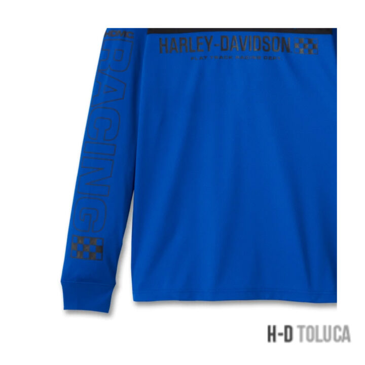 CAMISETA DE CARRERAS DE MANGA LARGA AZUL PARA HOMBRE - Imagen 3