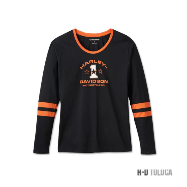 TOP REGLÁN DE MANGA LARGA CLASS PARA MUJER- NARANJA