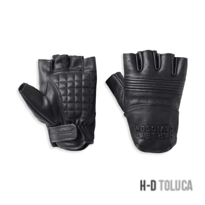GUANTES DE CUERO SIN DEDOS PARA HOMBRE