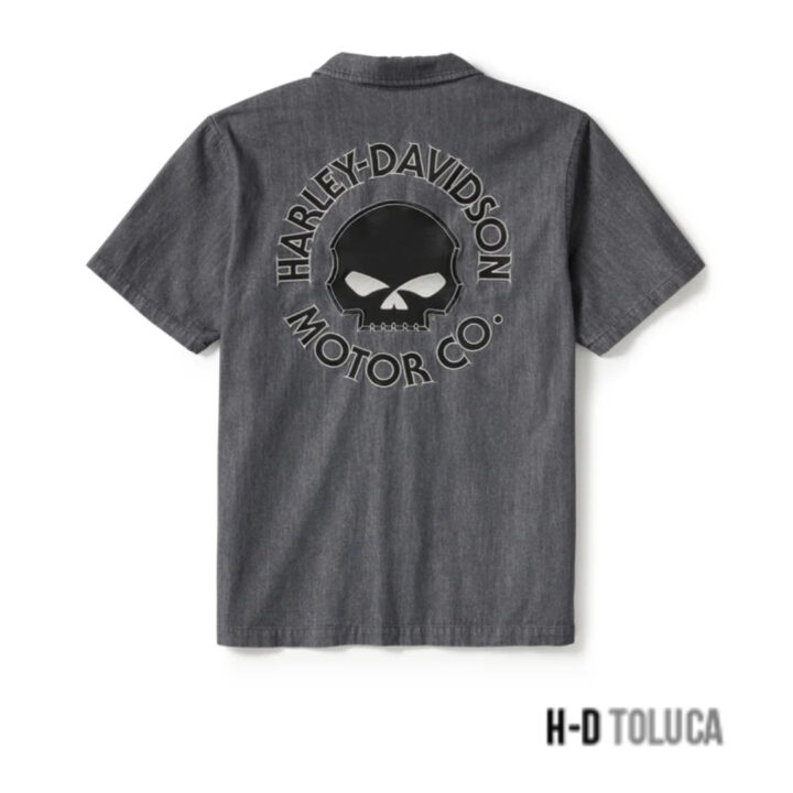 CAMISA WILLIE G SKULL DENIM SHIRT - Imagen 2