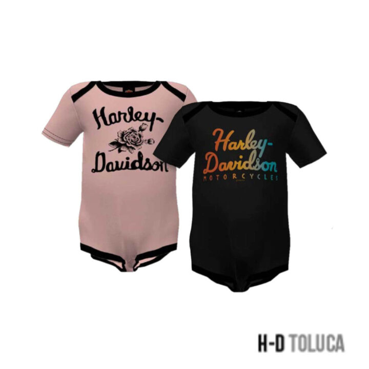 BODY HARLEY-DAVIDSON BABY DE HARLEY DAVIDSON SET 2 PIEZAS