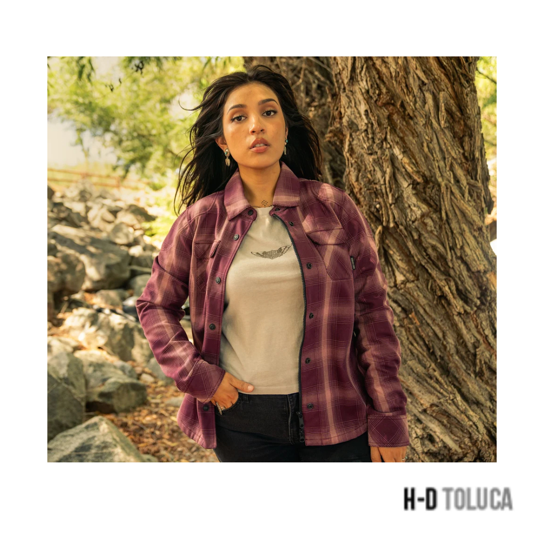 H-D OPERATIVE 2.0 RIDING SHIRT JACKET - PLAID - SASSAFRAS - Imagen 4