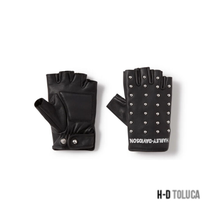 GUANTES H-D® STUDDED LEATHER FINGERLESS