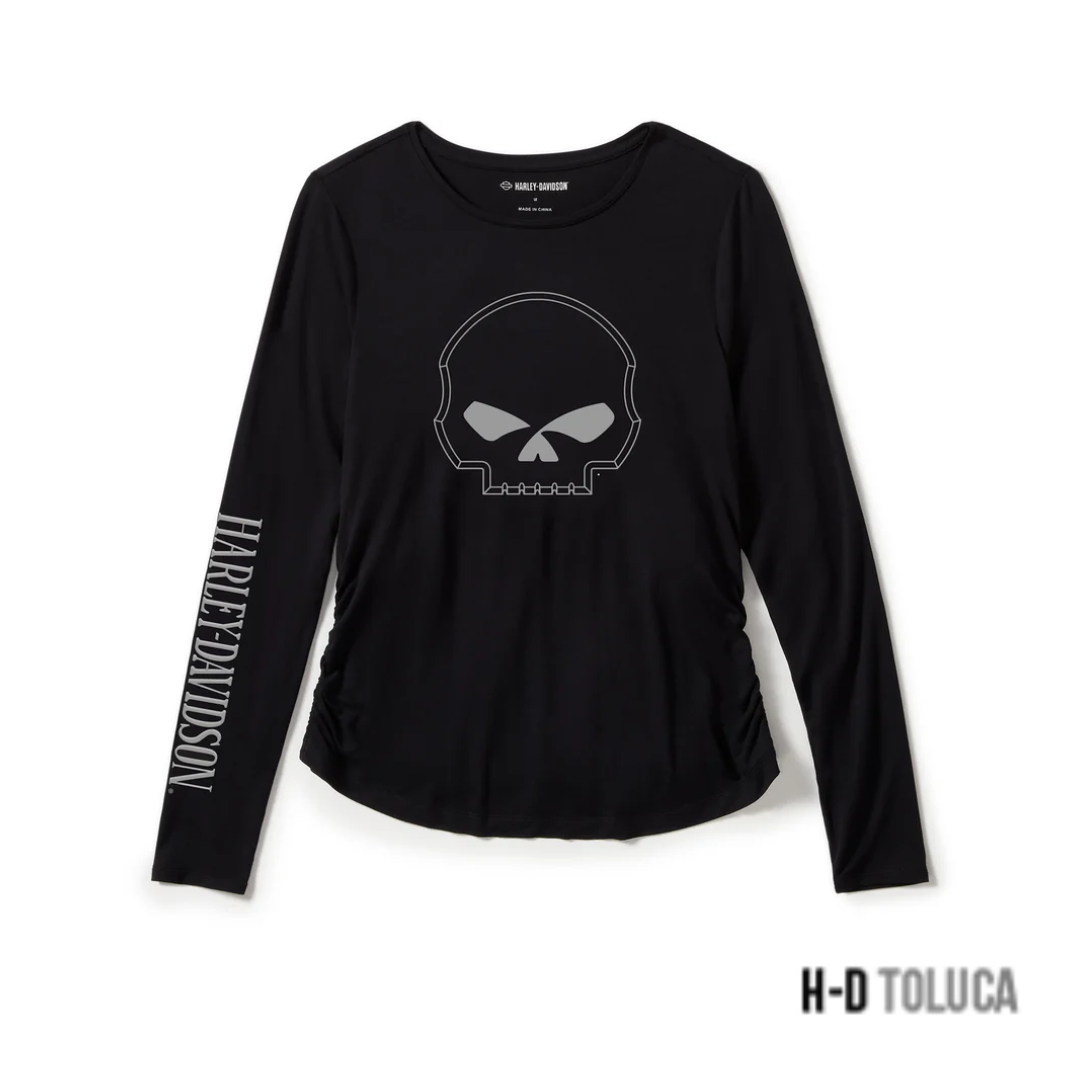 CAMISETA RAGLÁN DE MANGA LARGA CON CALAVERA DE WILLIE G