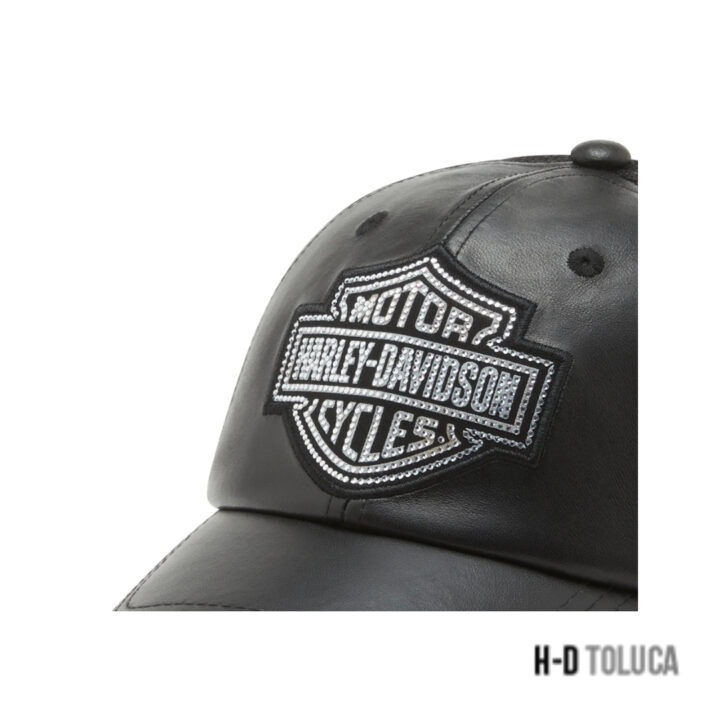 GORRA BLING BAR & SHIELD LEATHER TRUCKER - Imagen 3