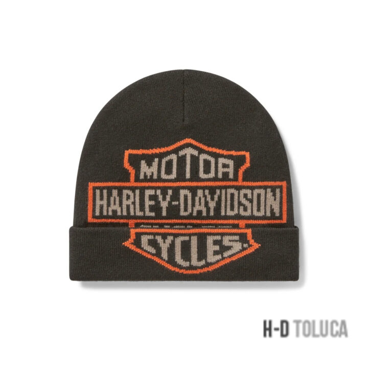 GORRO DE LANA OVERSIZED BAR & SHIELD - HARLEY BLACK
