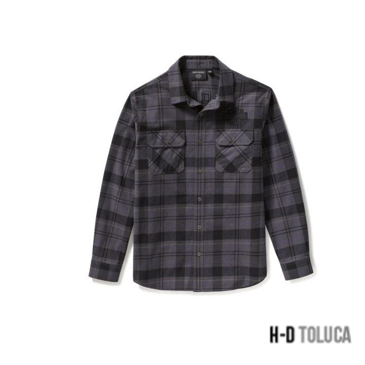 CAMISA RACER FONT YARN DYED PLAID - PLAID - ASPHALT & HARLEY BLACK