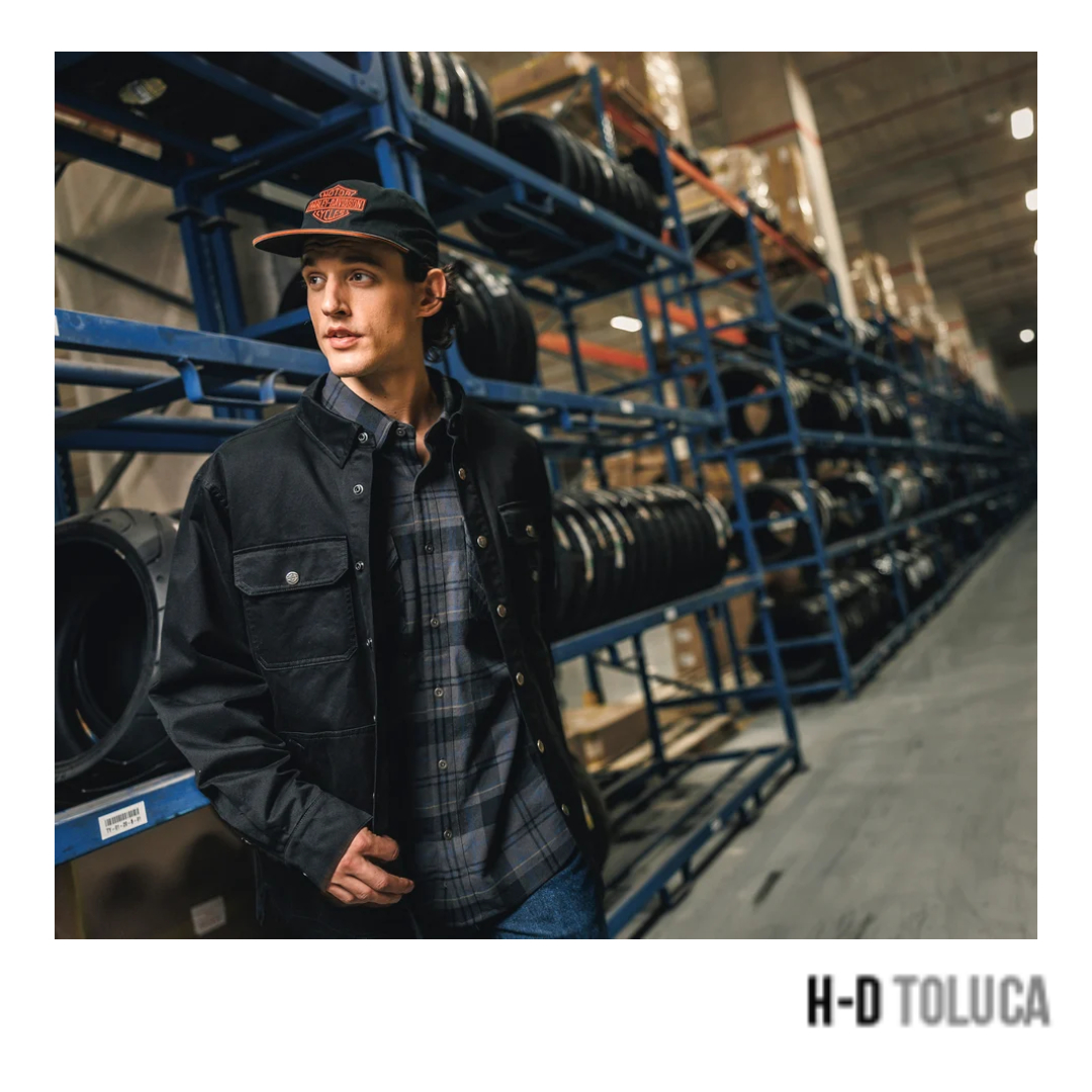 CAMISA RACER FONT YARN DYED PLAID - PLAID - ASPHALT & HARLEY BLACK - Image 3