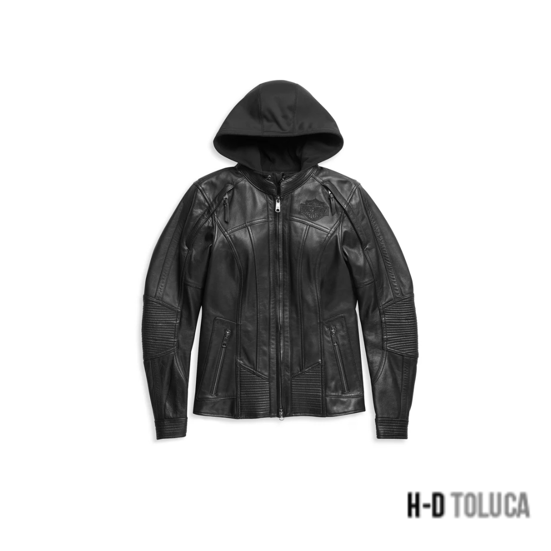 CHAQUETA DE CONDUCCIÓN DE CUERO WILLIE G AURORAL II 3 EN 1 PARA MUJER