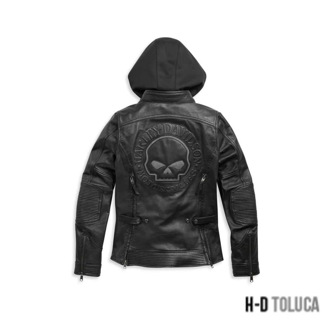 CHAQUETA DE CONDUCCIÓN DE CUERO WILLIE G AURORAL II 3 EN 1 PARA MUJER - Image 3