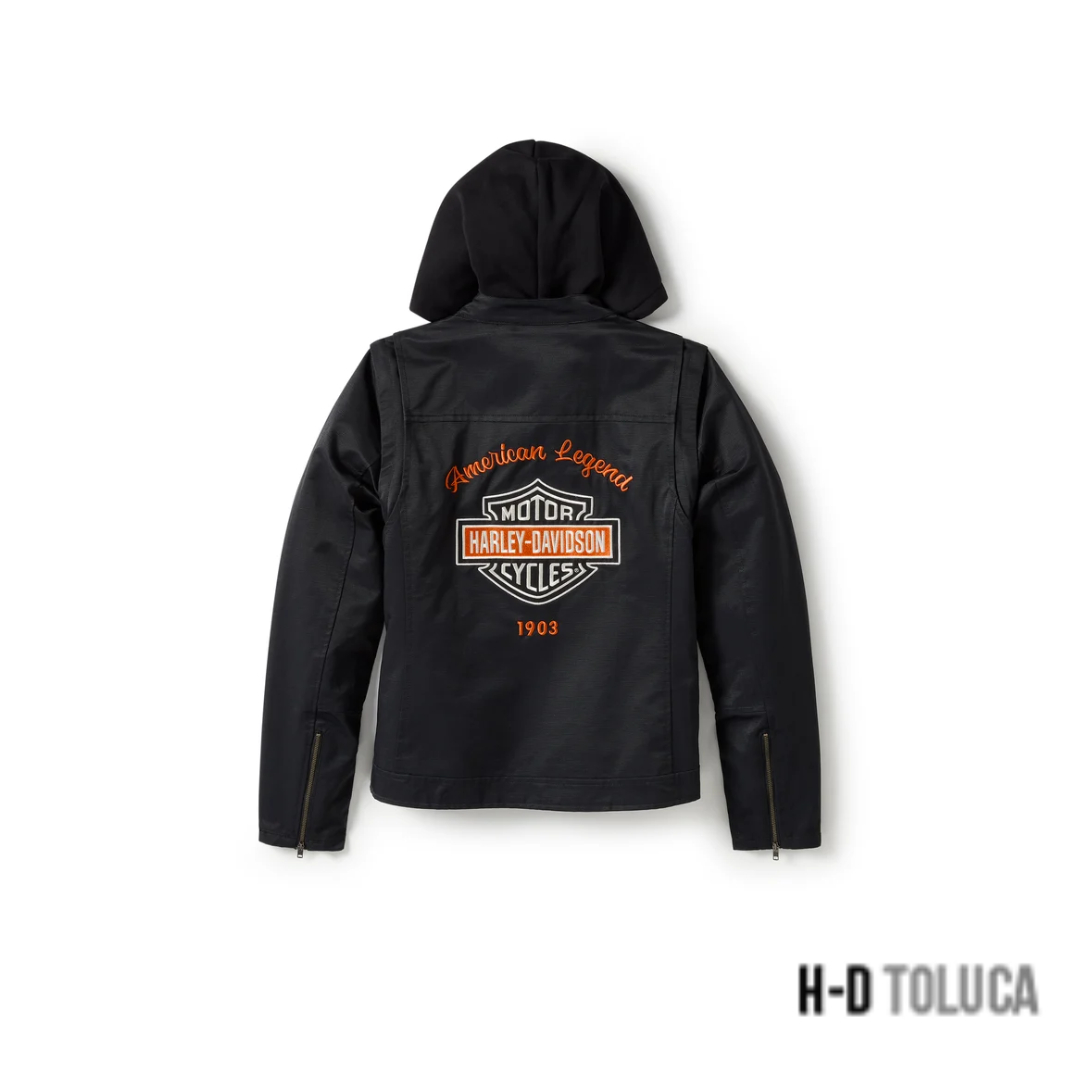 POLAR CON CAPUCHA PARA MONTAR WILLIE G SKULL GRAPHIC DEFLECTOR 2.0 PARA MUJER - Image 3