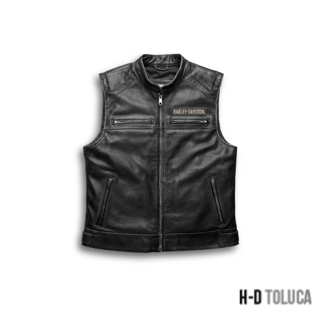 MEN'S PASSING LINK LEATHER VEST