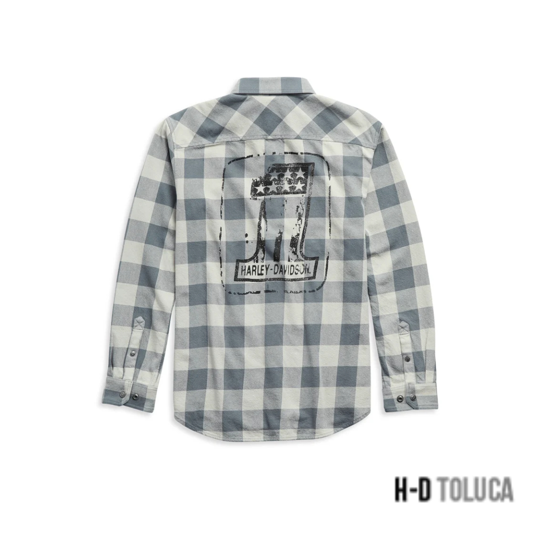 MEN'S #1 LOGO PLAID SHIRT - Image 2