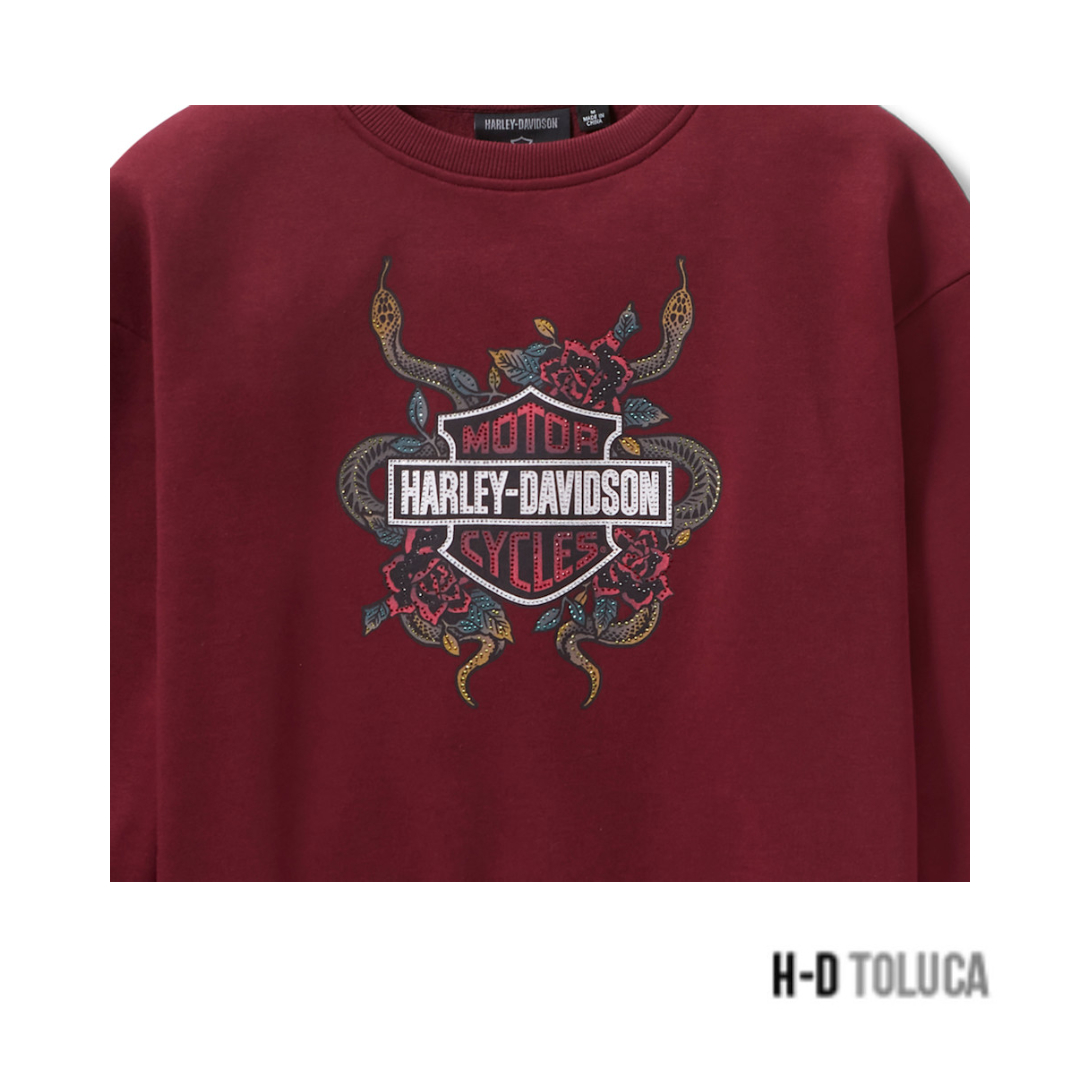 SUDADERA HARLEY-DAVIDSON MAROON BANNER - Image 3