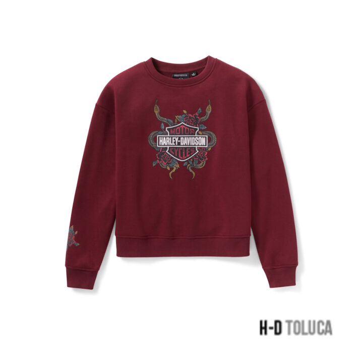 SUDADERA HARLEY-DAVIDSON MAROON BANNER