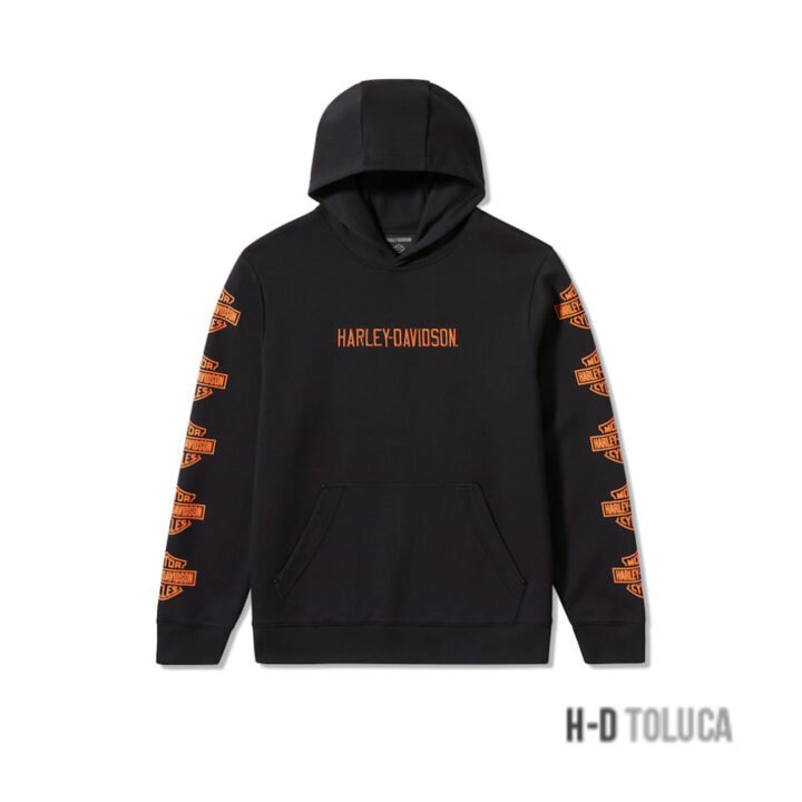 SUDADERA CON CAPUCHA ESSENTIAL BAR & SHIELD PULLOVER PARA HOMBRE - HARLEY BLACK