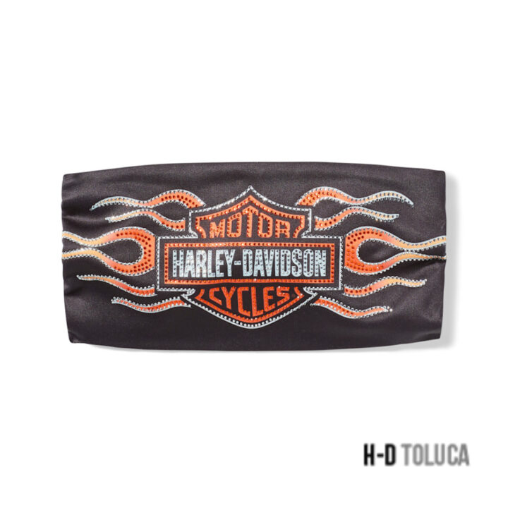VINTAGE FLAMES HEADBAND - NEGRO HARLEY