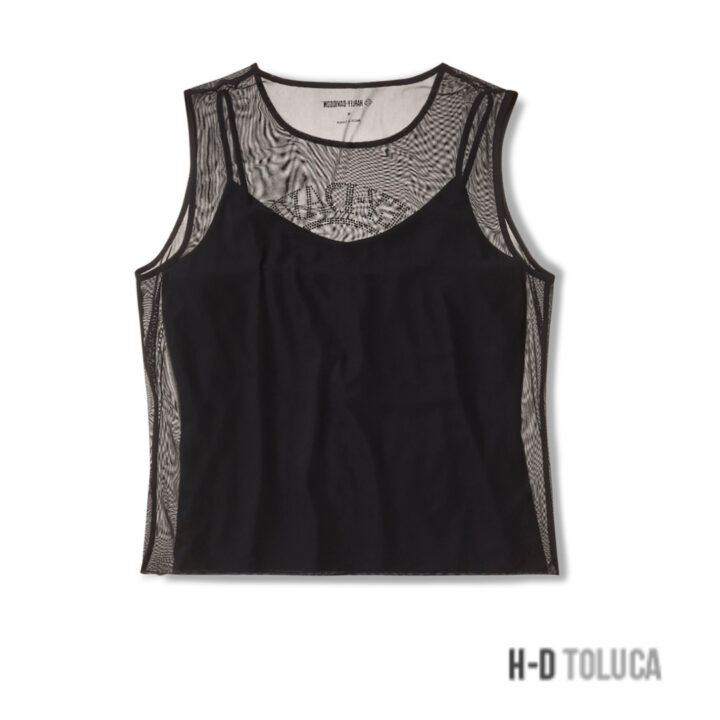 TOP WILLIE G SKULL BLING MESH PARA MUJER - HARLEY BLACK