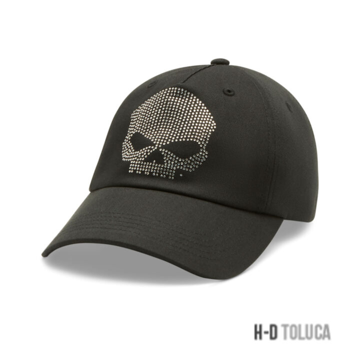 GORRA DE BÉISBOL WILLIE G BLING SKULL PARA MUJER - HARLEY BLACK