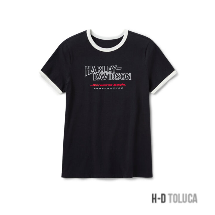 CAMISETA SCREAMIN' EAGLE DROP H RINGER PARA MUJER