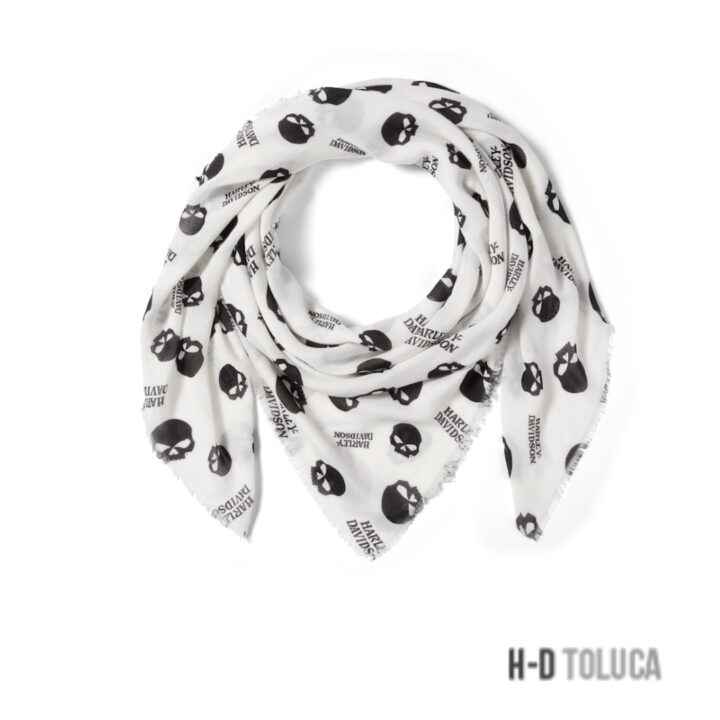 CHAL WILLIE G SKULL PARA MUJER - ESTAMPADO - CLOUD DANCER Y HARLEY BLACK