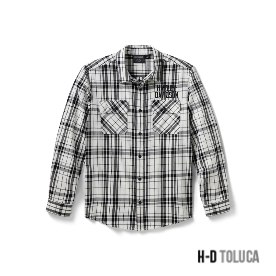 CAMISA BAR & SHIELD PLAID SHIRT