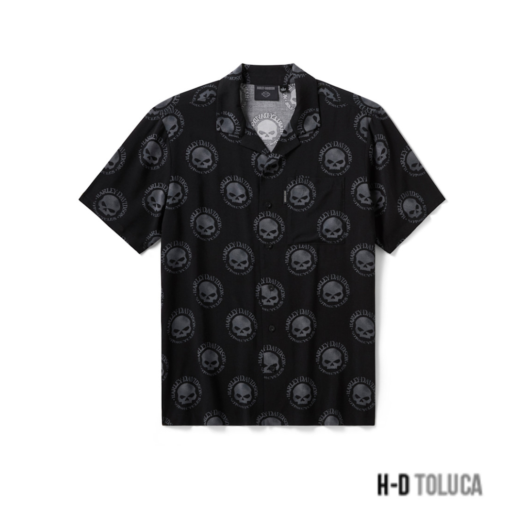 CAMISA HAWAIANA WILLIE G SKULL PARA HOMBRE