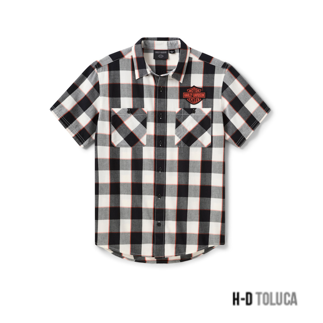 CAMISA DE MANGA CORTA DE CUADROS BUFFALO