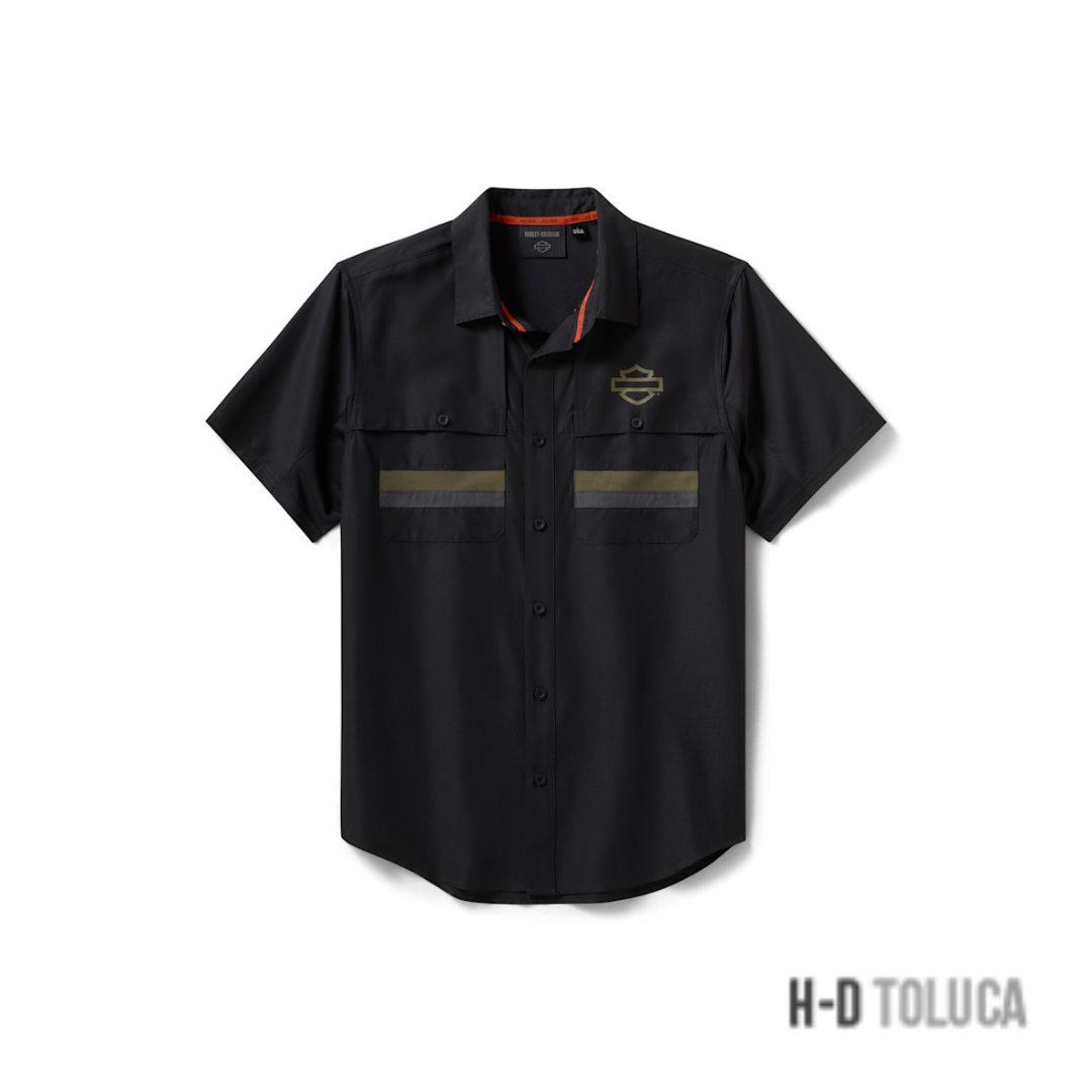 CAMISA DE MANGA CORTA H-D TECH PARA HOMBRE