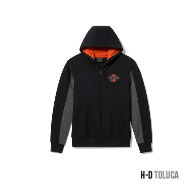 SUDADERA CON CAPUCHA H-D ESSENTIAL FULL ZIP PARA HOMBRE