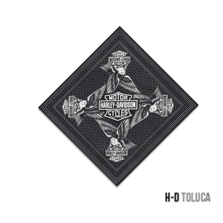 BANDANA PATENT BAR & SHIELD PARA HOMBRE - HARLEY BLACK